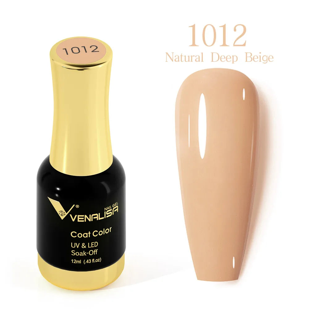 #1004 VENALISA Nail Gel Polish Hema TPO Free Semi Permanent Jelly Nude Pink Color Soak Off UV LED Ultra Diamond Varnish 12ml
