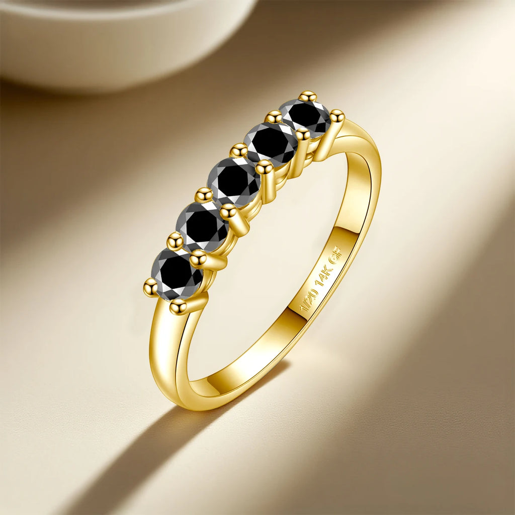 Szjinao 14K Gold Filled Rings For Woman 1.0CT 3.5mm Moissanite Diamond Wedding Jewelry No Tarnish Engagement Lady Gift Wholesale