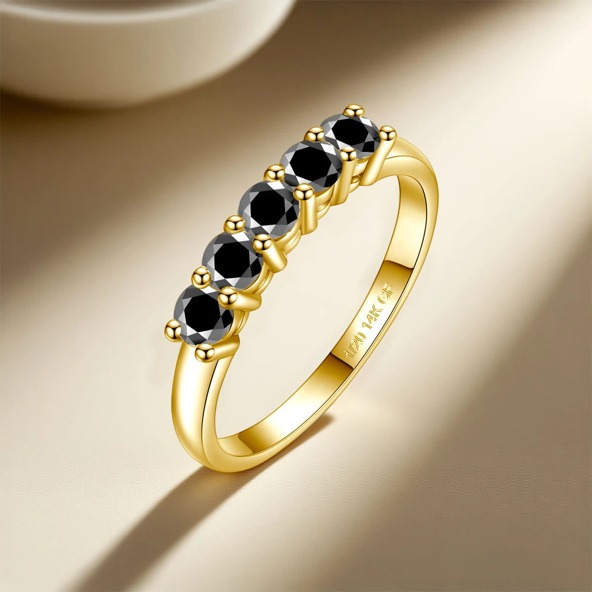 Szjinao 14K Gold Filled Rings For Woman 1.0CT 3.5mm Moissanite Diamond Wedding Jewelry No Tarnish Engagement Lady Gift Wholesale