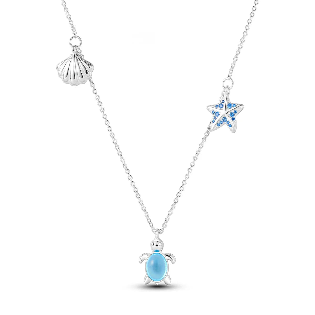 Original 925 Sterling Silver Necklace For Women Class Style Heart Shape Romantic Style High Quality Women Necklace Jewelry Gift