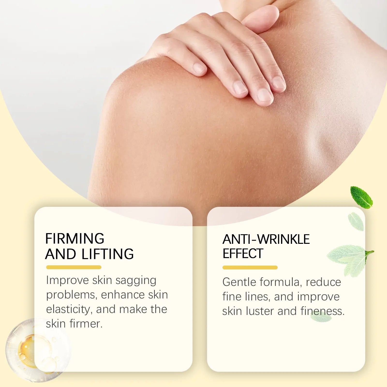 EELHOE Bee Venom Body Cream Deep Hydration Moisturizing Skin Lifting Anti Sagging Smooth Bee Venom Skin Treatment Cream 100g