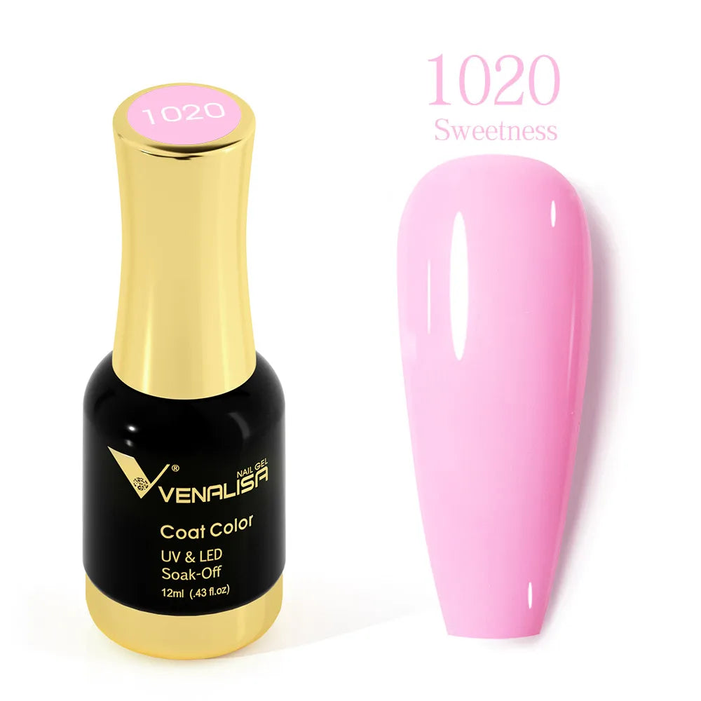 #1004 VENALISA Nail Gel Polish Hema TPO Free Semi Permanent Jelly Nude Pink Color Soak Off UV LED Ultra Diamond Varnish 12ml