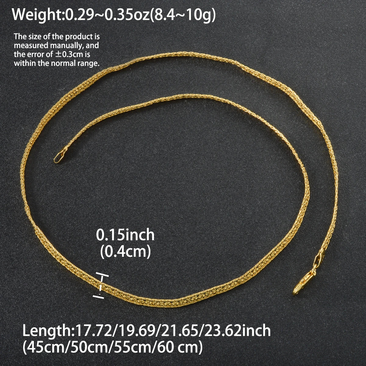 Dubai 18k Gold-plated Copper Necklace Classic Patterns 750 Italian Jewelry Accessories Party Birthday Wedding Attire Gifts