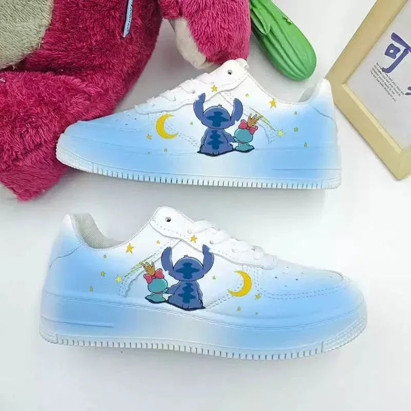 New Disney women cartoon Stitch cute Casual shoes soft sports shoes for girlfriend lady gift EU size 35-44