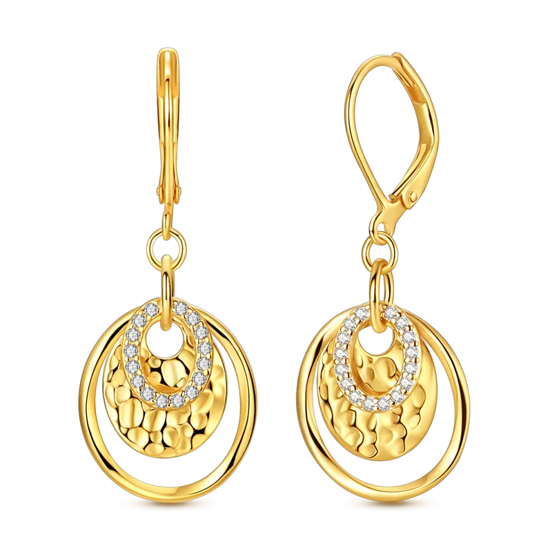 Ladies' Gold Earrings 925 Pure Silver Tree of Life Earrings, Birthday, Wedding, Engagement Party Fashion Jewelry Gifts 2025 New