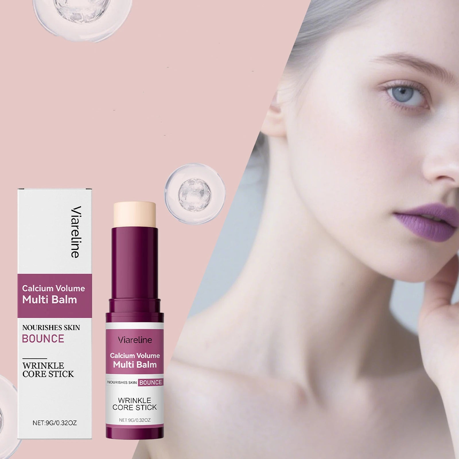 Multi-function Facial Moisturizing Stick Shrink Pores Lightening Firming Soften Anti-Wrinkle Cream Lip Balm Skin Care Cosmetics