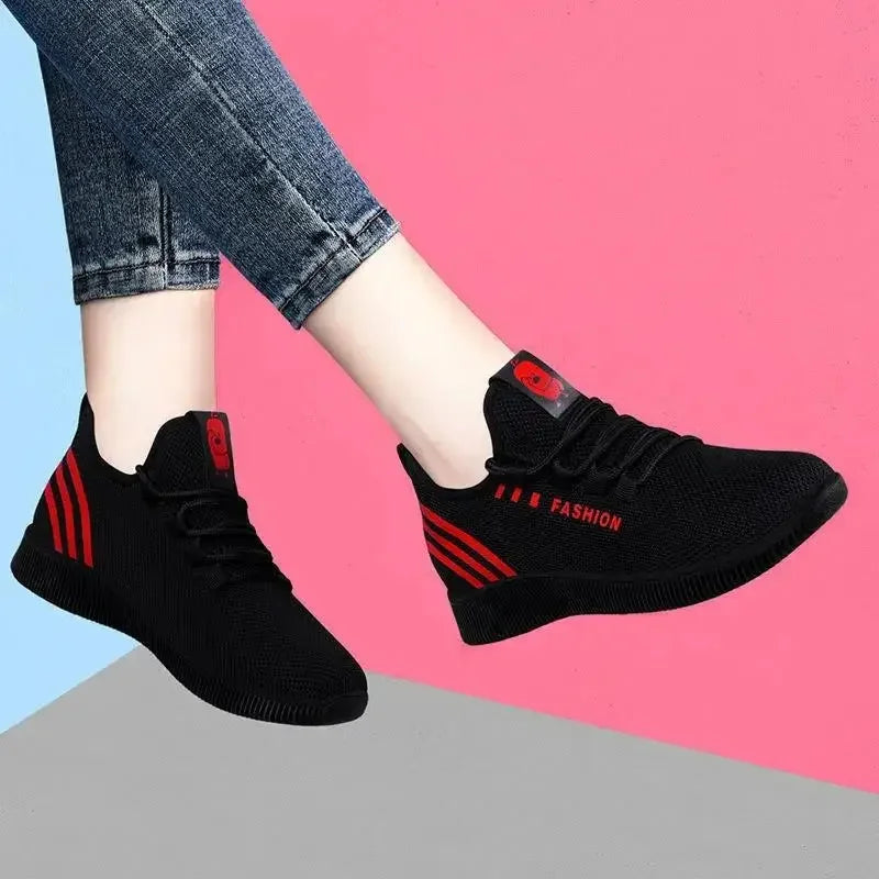 Women's Vulcanize Shoes 2025 Lightweight Sneakers Breathable Walking Sneakers Shoes Women for Gym Travel Working Sports Trainers