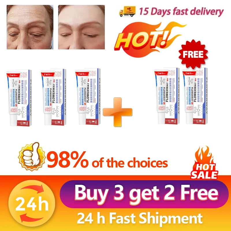 Collagen Anti-Aging Cream Repair Instant Wrinkle Tightening Lifting Rejuvenate face Deep Moisturizing Tightening Korean Skincare