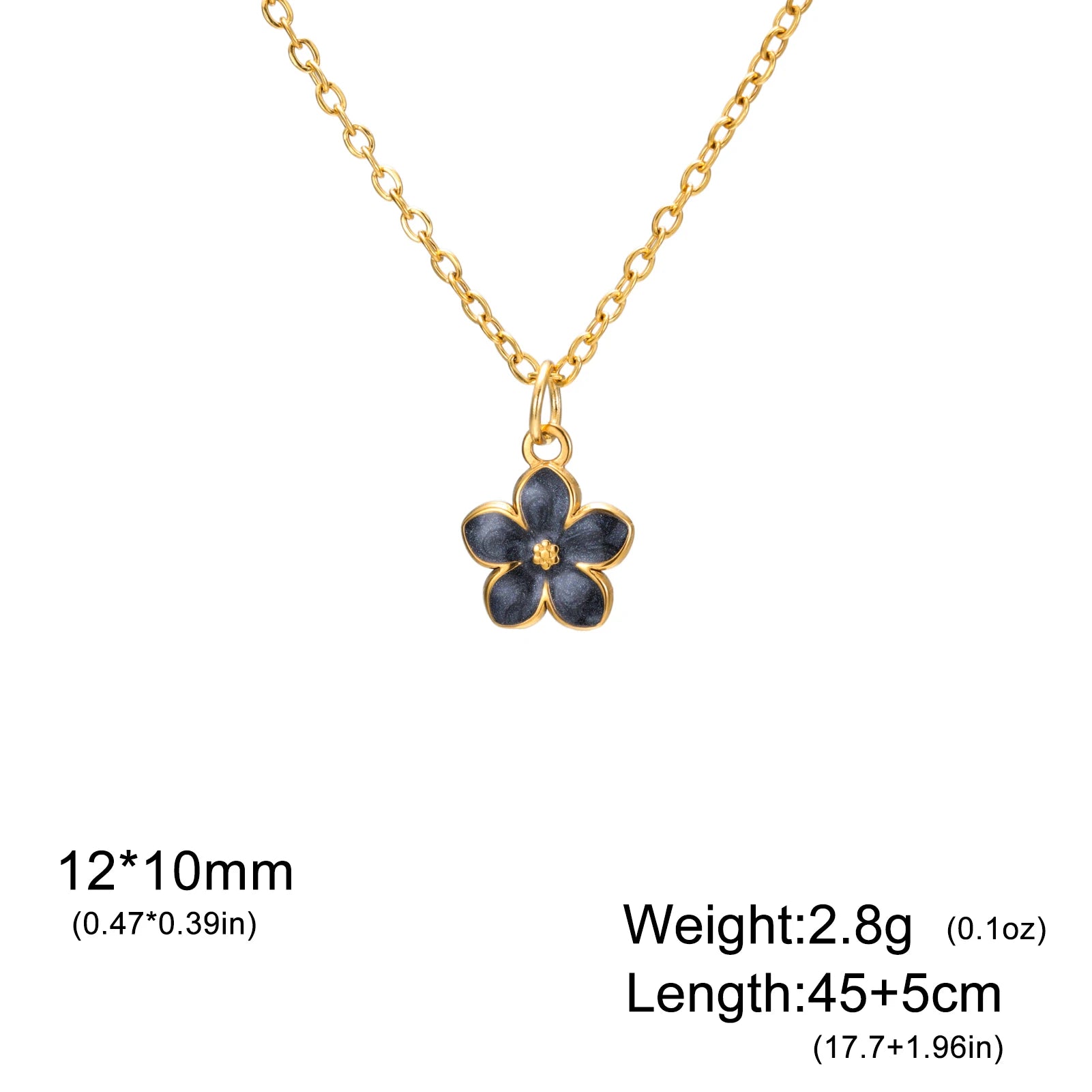 Cazador Plumeria Daisy Mini Flower Necklaces for Women Stainless Steel Gold Color Jewelry Chain Necklace Wholesale 2025 Trend
