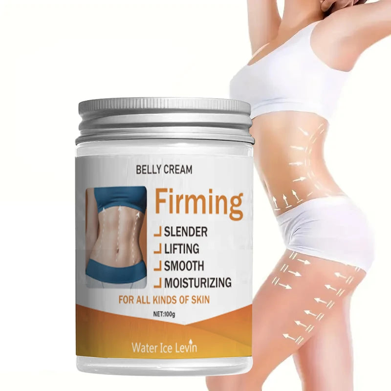 Unisex Firming Abdominal Cream, Unscented Moisturizing Cream, Hyaluronic Acid, Shea Butter, All Skin Firming and Lifting Body Lotion for Hips, Thighs and Arms
