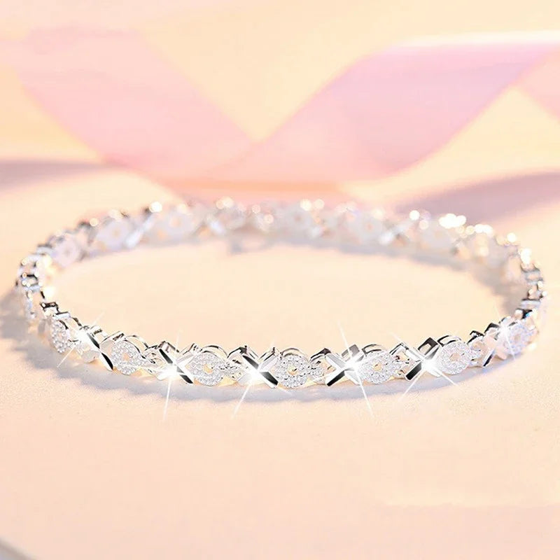 925 Sterling Silver Bracelet Fashion Multiple Styles Bracelet Chain For Women Fashion Luxury Charm Bracelet Wedding Jewelry Gift