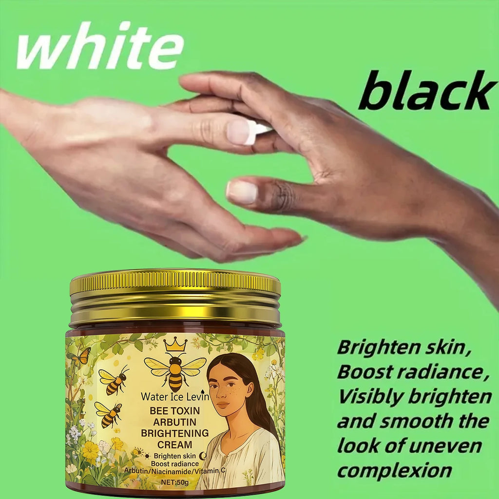 Bee Toxin & Arbutin Brightening Cream | Retinol & Hyaluronic Acid Moisturizer for Soft, Glowing Skin