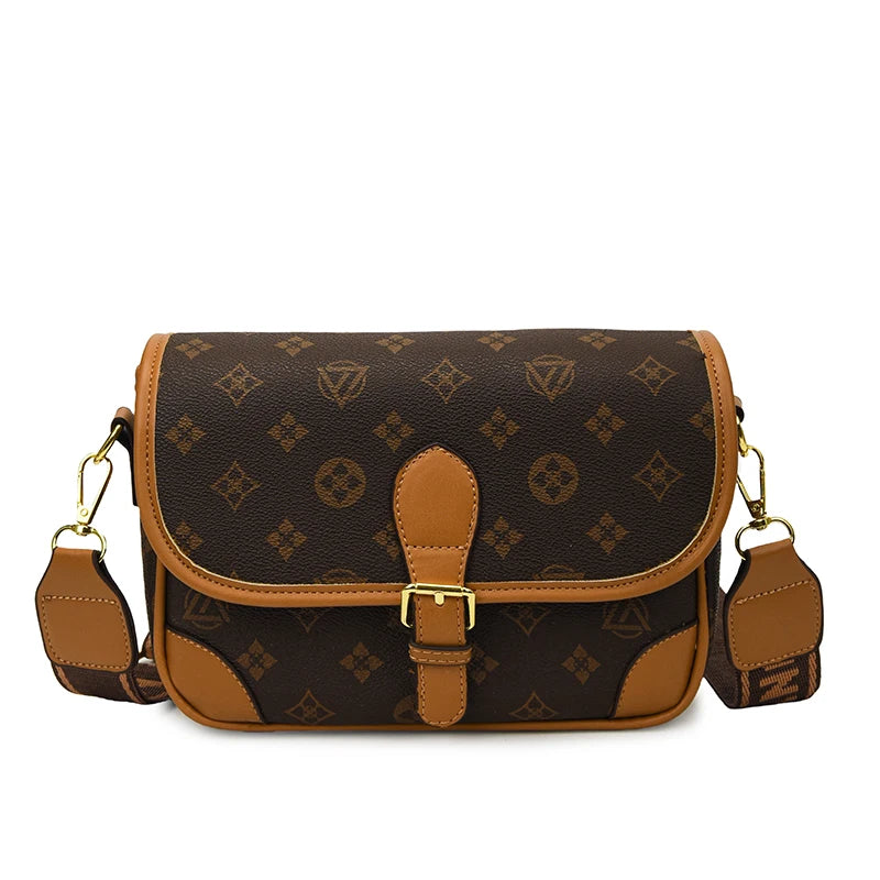 New Classic Texture Crossbody Bag Versatile Crossbody Bag High-End Underarm Bag Nurse Bag Wide Shoulder Strap Bag